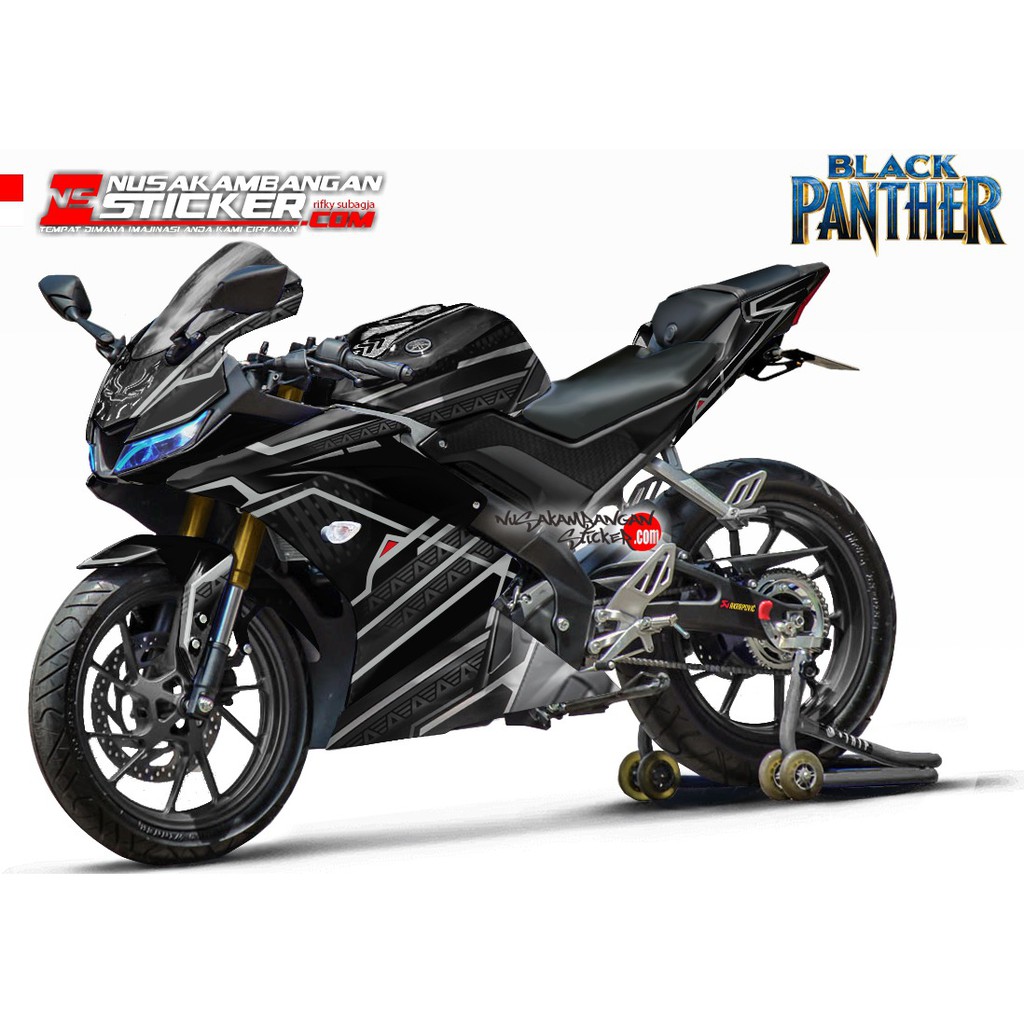 Decal Stiker R15 V3 Black Pather