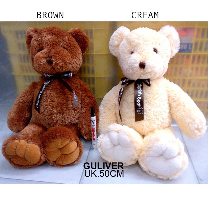 Boneka teddy bear Lembut beruang gulifer guliver cheries bear kado tedy ultah baby girl