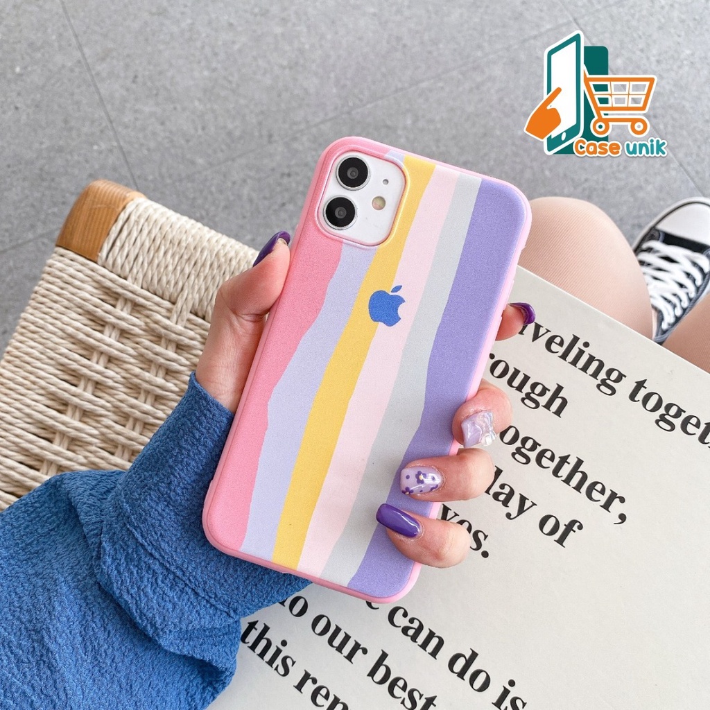 SS046 CASE RAINBOW IPHONE 6 6+ 7 7+ 8 8+ X XR XS MAX 11 PROMAX 12 MINI CS4001