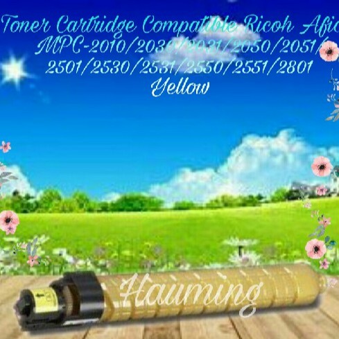 Toner Cartridge Compatible Ricoh Aficio MP C2010 C2030 C2031 C2050 C2051 C2501 C2530 C2551 Yellow