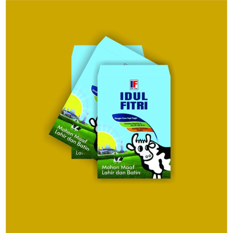 

Amplop Lebaran unik produk susu