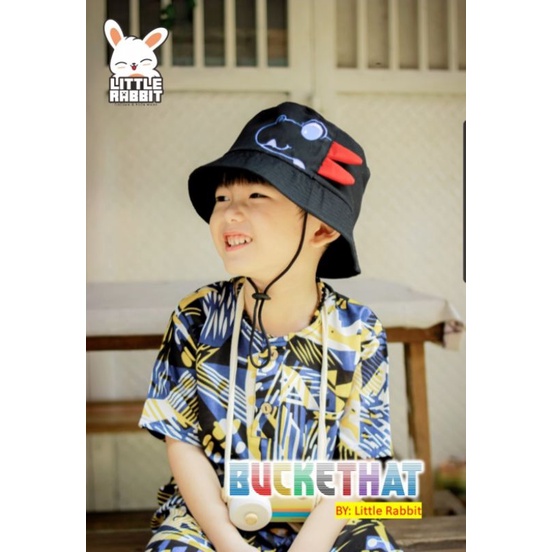 KSHFASHION I Bucket Hat Animal 3D I Topi Anak Unisex I Bucket Hat Anak Laki &amp; Perempuan Little Rabbit