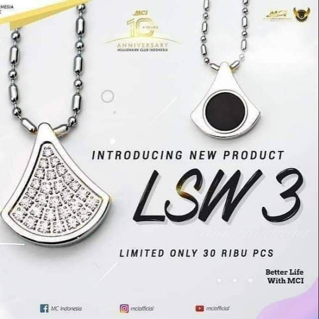 Kalung Pendant LSM, LSW original mci