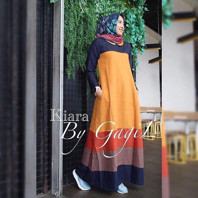 Kiara dress by gagil /gamis balotelli/Muslim Wanita/Baju Murah/gamis murah/gamis hijab/gamis/murah