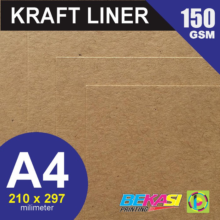 

Dijual Kertas Cokelat Samson Kraft Liner 150 gram A4 Terlaris