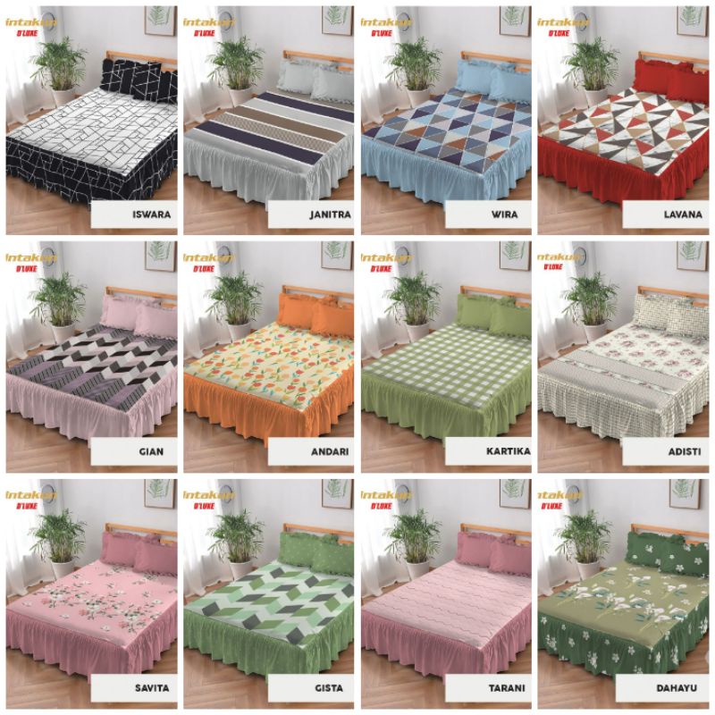 SPREI KINTAKUN RUMBAI QUEEN 140X200 / 145X200 / 150X200 / 160X200 CM DAHAYU.TARANI.GISTA.SAVITA.ADIS