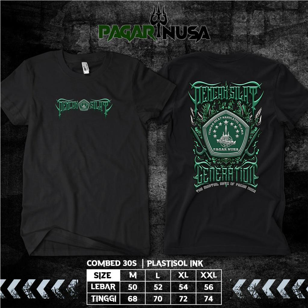 Kaos pagar nusa lambang sablon plastisol