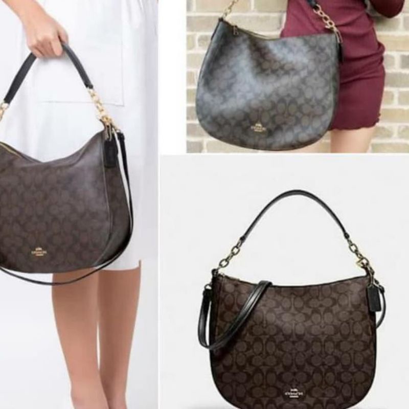 Coach Signature Skylar Hobo Mahogany (90838)