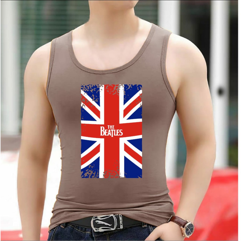 AMOSJKT28.SINGLET BEATLES/SINGLET DEWASA/SINGLET PRIA