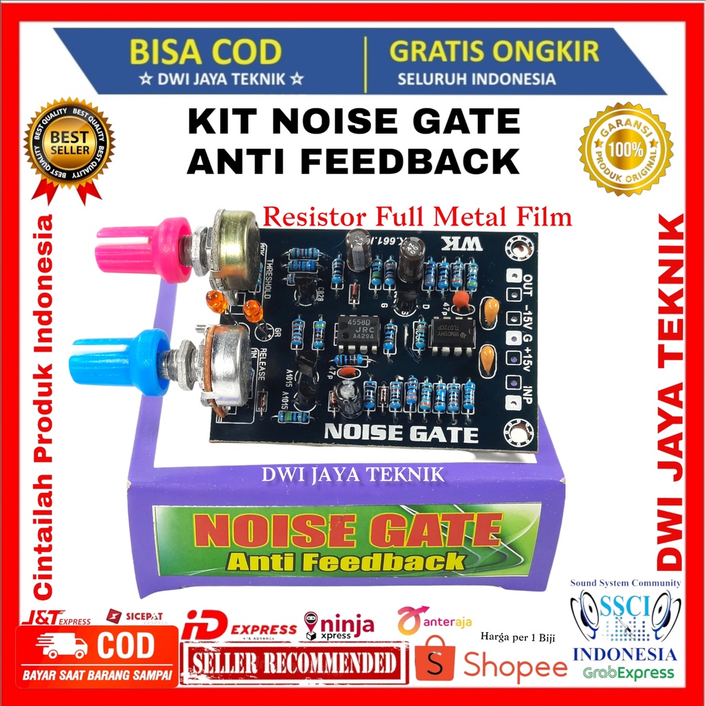 KIT NOISE GATE ANTI FEEDBACK BERKWALITAS