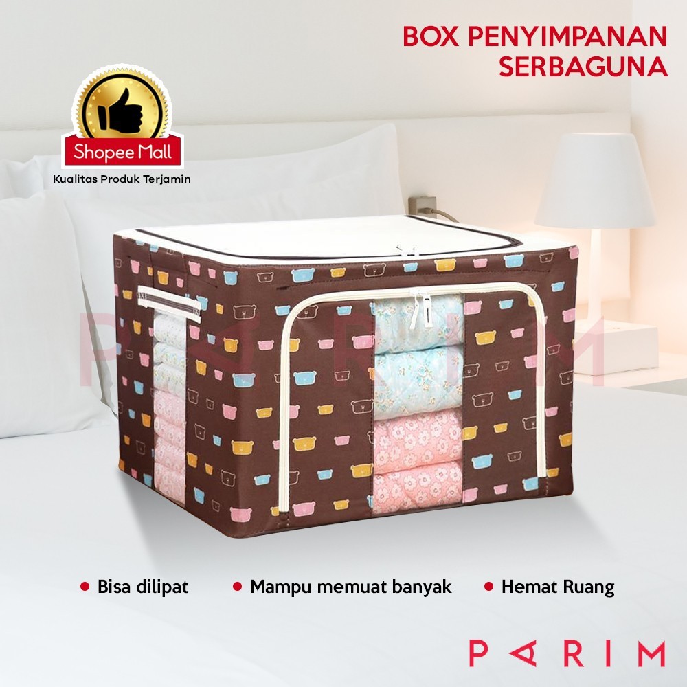 PARIM Box Organizer Box Penyimpanan baju Ukuran 66 Liter strage box PRM-301