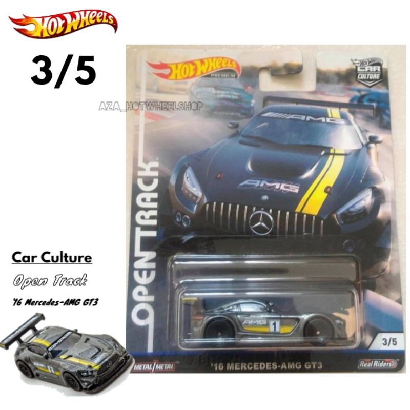 Hot Wheels (LOOSE) Open Track 16 Mercedes-AMG Mercedes AMG Mercy GT3 HW Hotwheels Car Culture Mobil