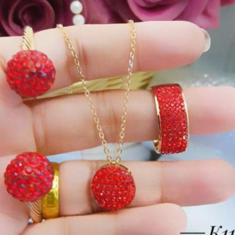 Titanium Set Perhiasan Wanita Terlaris 2211C