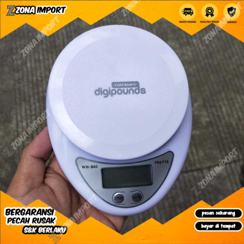 

Timbangan Dapur Roti Masak Digipounds Timbangan Mini Electronic 5Kg 1G