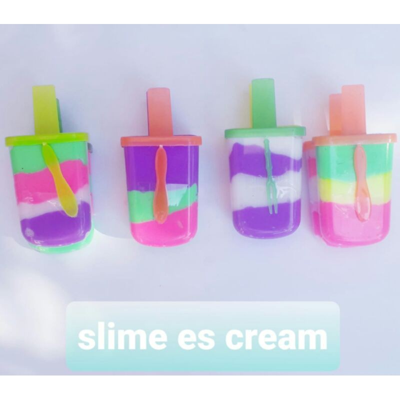 Slime original bentuk ice cream