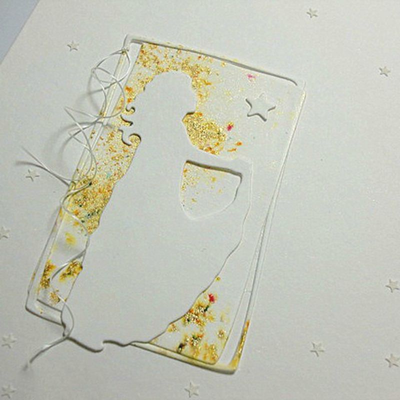 Zzz Cetakan Stensil Cutting Dies Motif Bintang Bahan Metal Untuk Scrapbook / Craft DIY