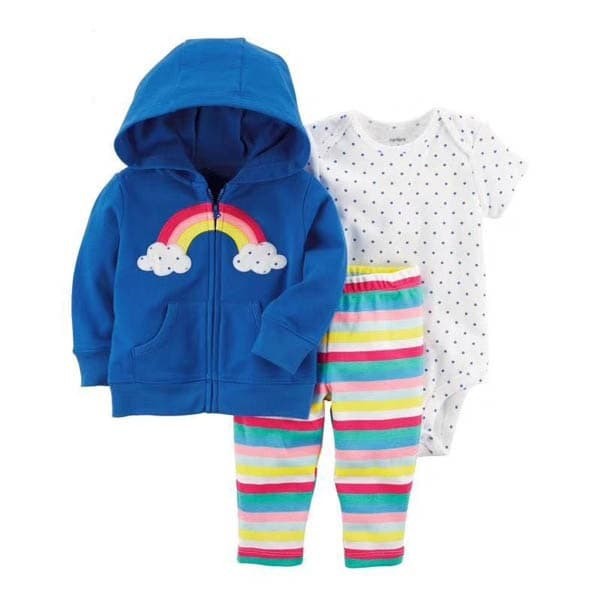 Jumper Bayi Perempuan Pelangi Baju Anak Bayi Import Murah GR