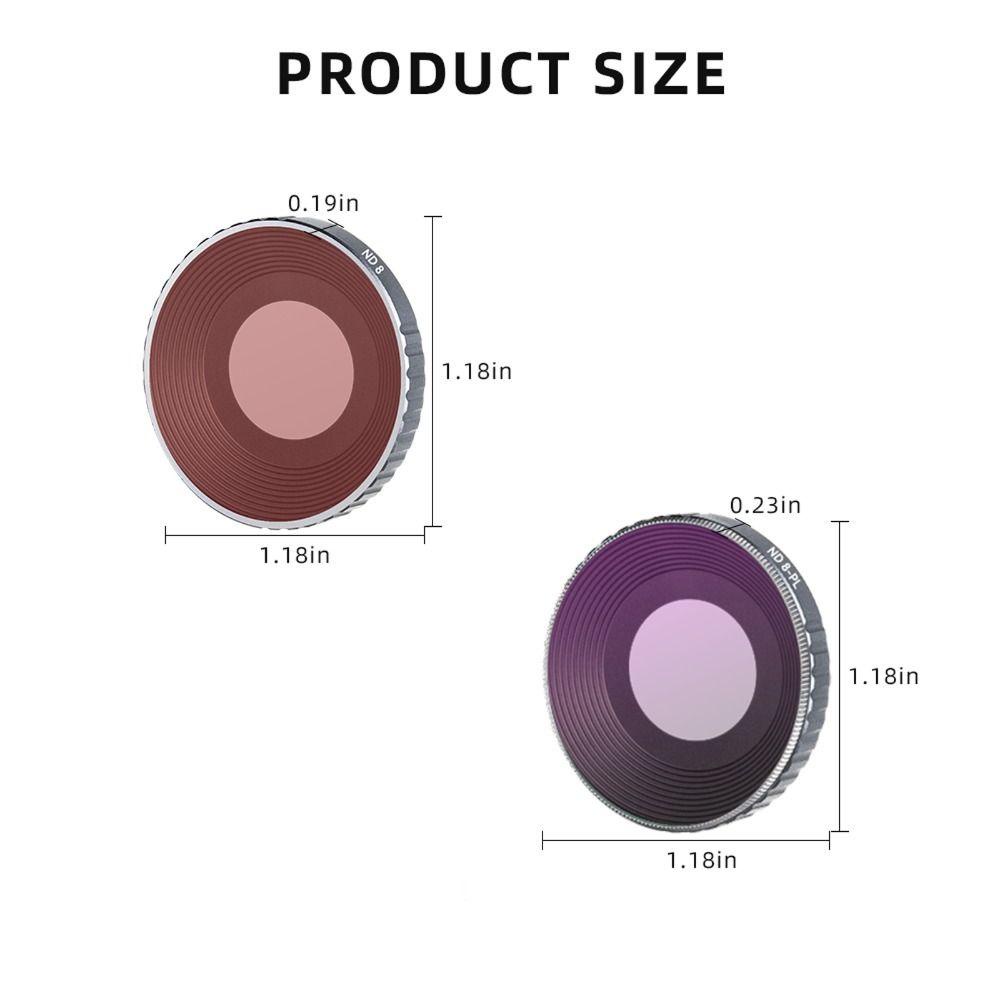 Preva Filter Lensa Kamera Aksesoris Camera ND8 ND16 ND32 ND64 Aluminium Alloy