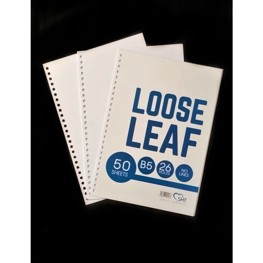 

KERTAS BINDER B5 26 LUBANG ISI 50 POLOS 70 GRAM LOOSE LEAF REFILL