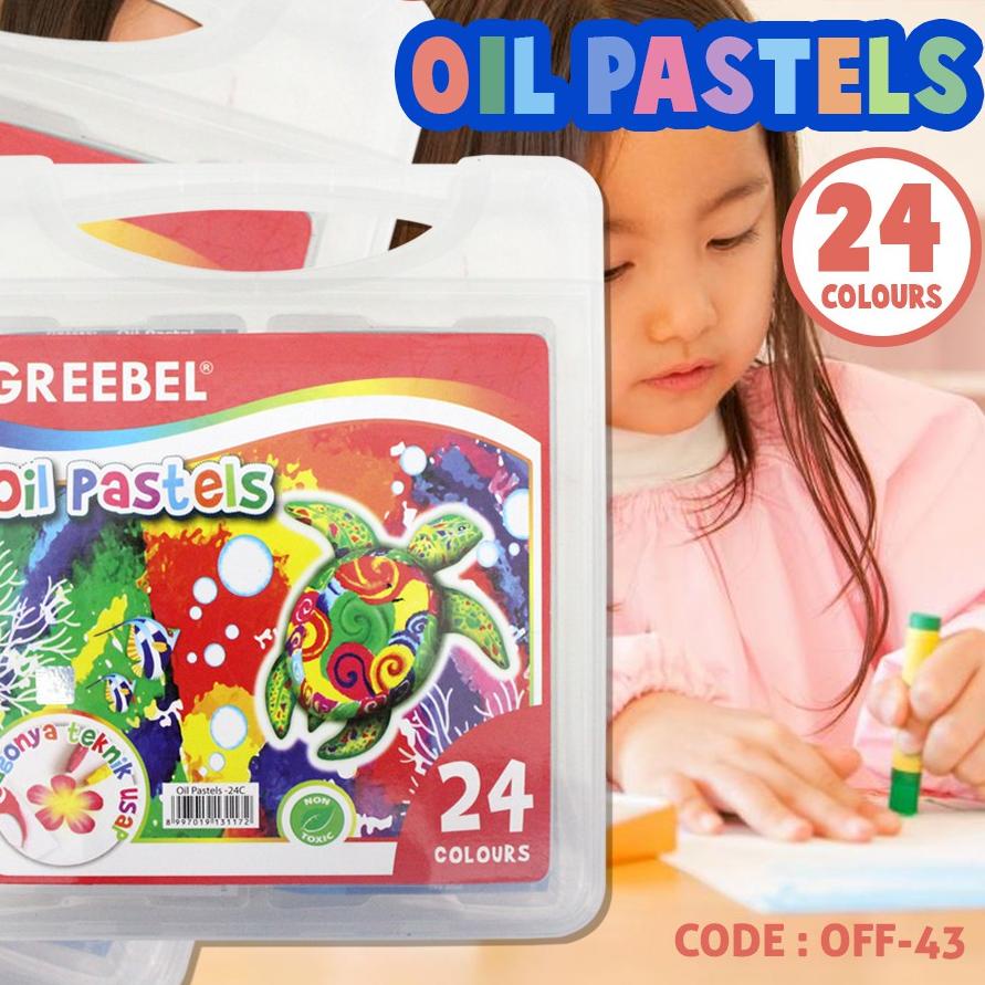 

NEW PRODUCT !!! 3.3 KRAYON ARTIST TRANSPARANT ISI 24 WARNA GREEBEL OIL PASTELS PP CRAYON GRIBEL ART - OFF-43 [KODE 7]