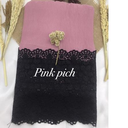 ➺ Pasmina Plisket Prisket Renda Brokat brukat Impor/ Pasmina prisket renda/model terbaru ♧