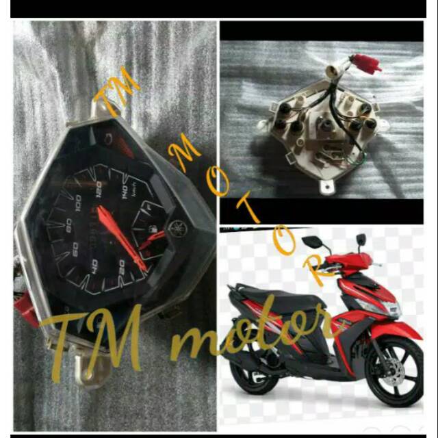 Spidometer yamaha mio m3 kilo meter di jamin masih normal dan idup semua