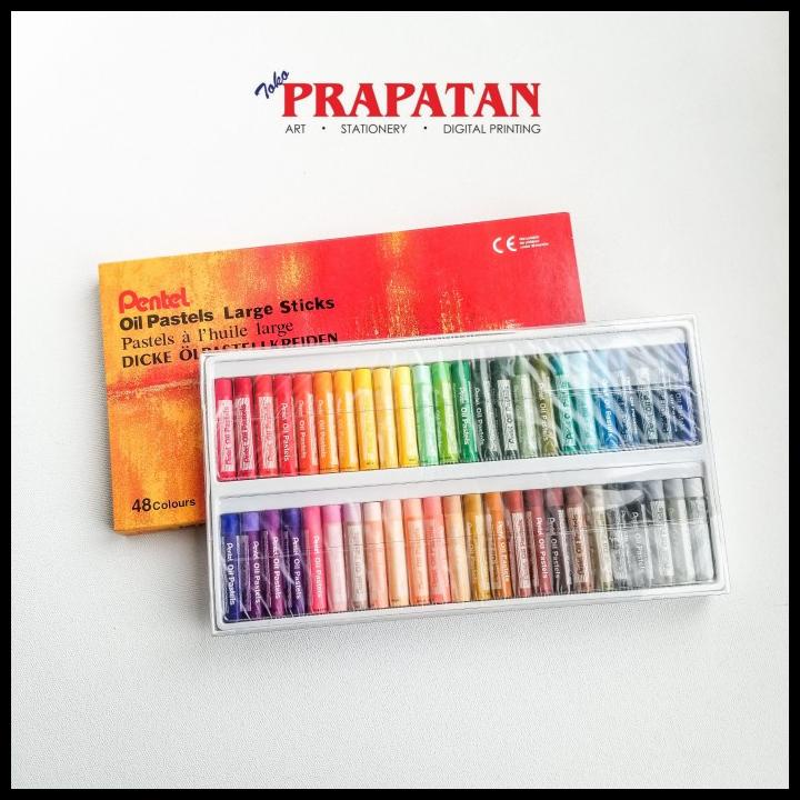 

Crayon Pentel / Oil Pastel Large Stick 48 Warna
