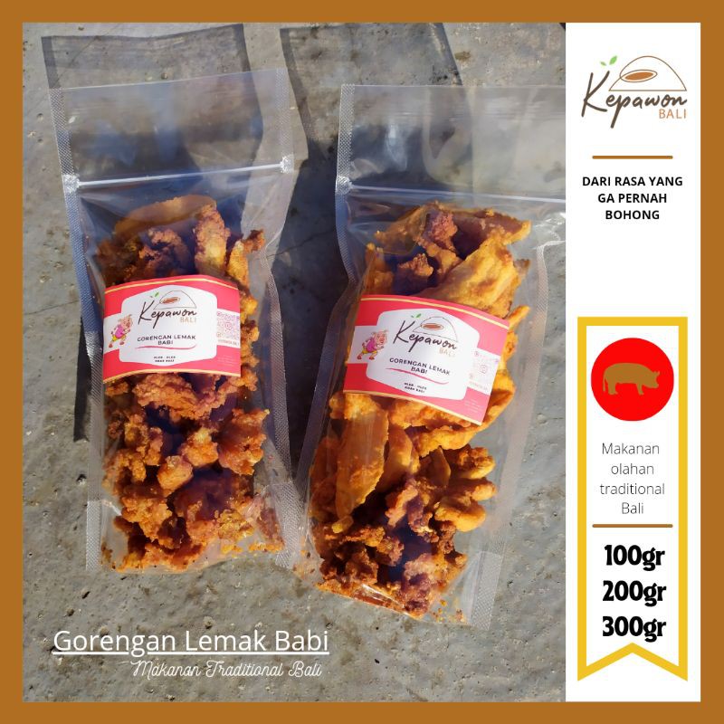 

KERUPUK / GORENGAN TEPUNG LEMAK BABI KRISPI - KEPAWON BALI - SUPER ENAK ( OLEH - OLEH KHAS BALI)