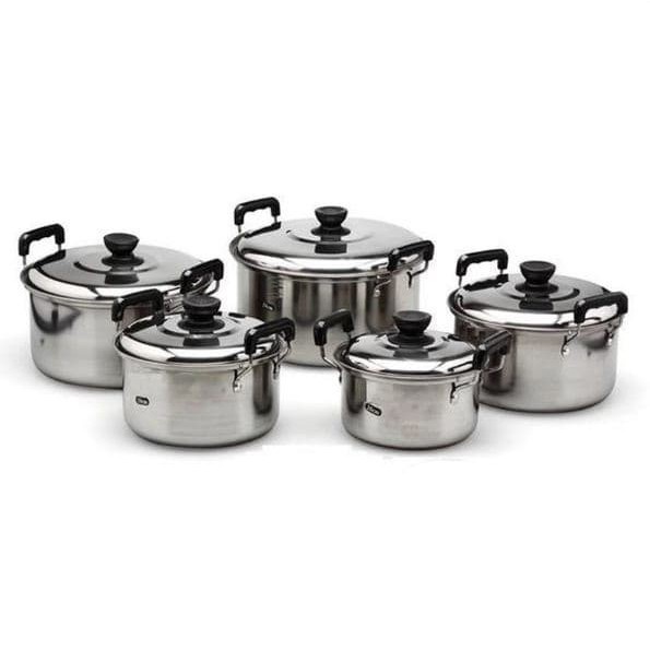 panci set stainless /panci set tutup kaca Panci Set Korean Korea Pot Stainless Steel 4412