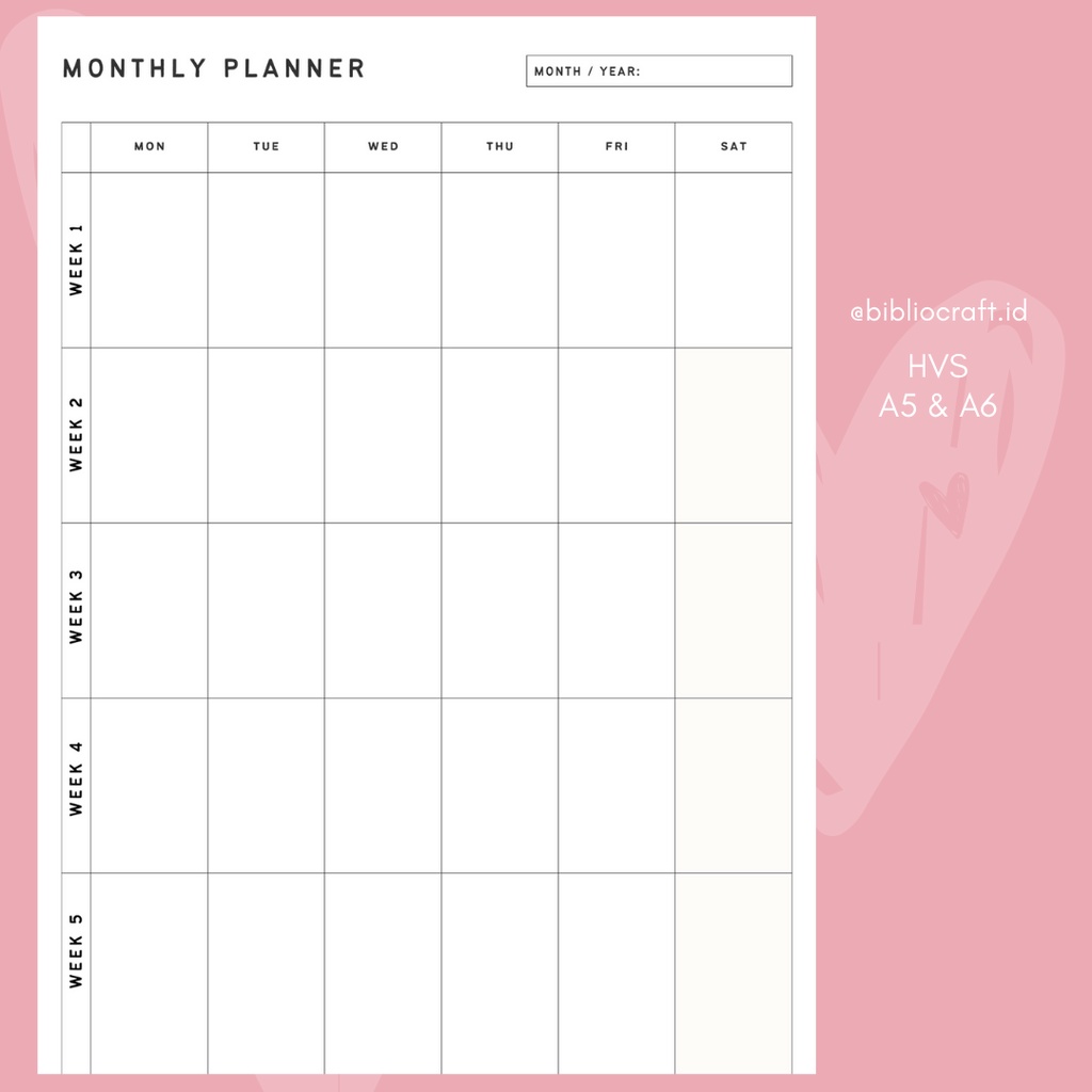 

Loose Leaf | Isi Binder Monthly Planner | 20 holes | 20 Lubang | 6 Holes | 6 Lubang - Classic Theme (A5 & A6)