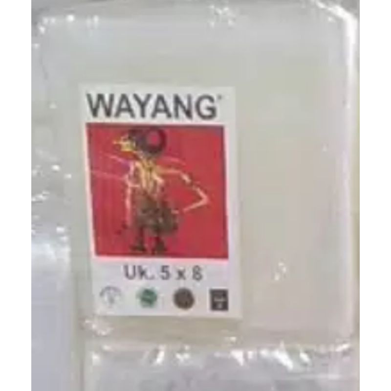 PLASTIK PP WAYANG PLASTIK BENING UK. 5X8