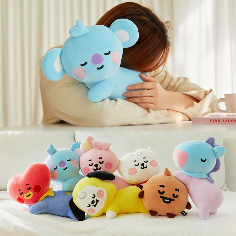 BT21 minini Big Cushion 40cm TATA COOKY CHIMMY KOYA SHOOKY MANG RJ Plush  Pillow