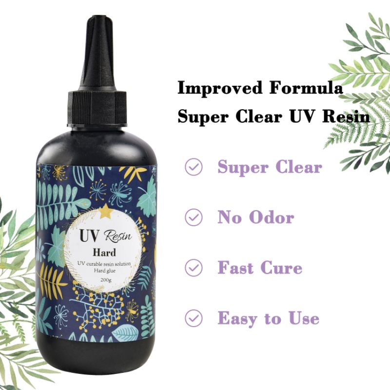 UV RESIN HARD TYPE ( 100GR) × QUICK CURING