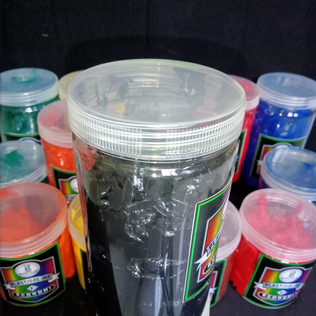 

Tinta Sablon PLASTISOL ECONOMY Brain Plus HITAM 1kg
