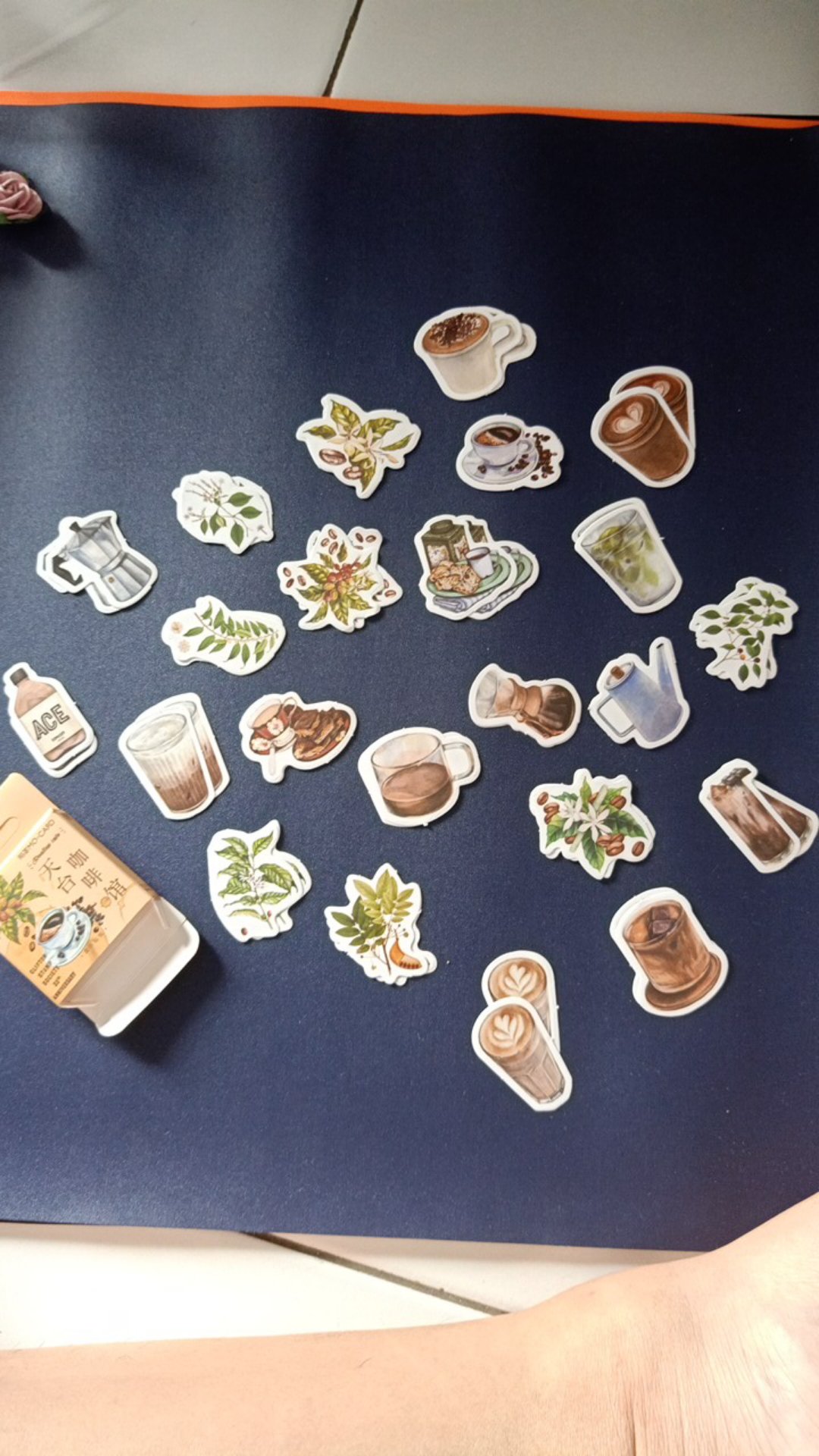 Stiker Motif Kopi ( Isi 40 - 46 Pcs/pack )