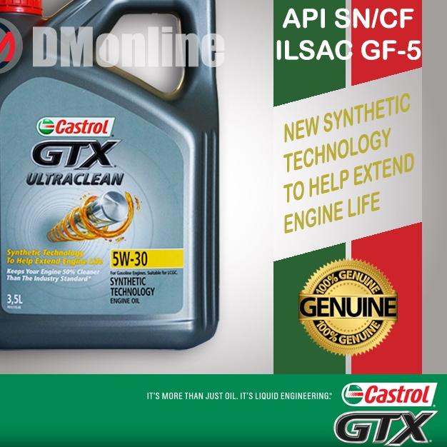 Update Castrol GTX ULTRACLEAN 5W-30 3.5L