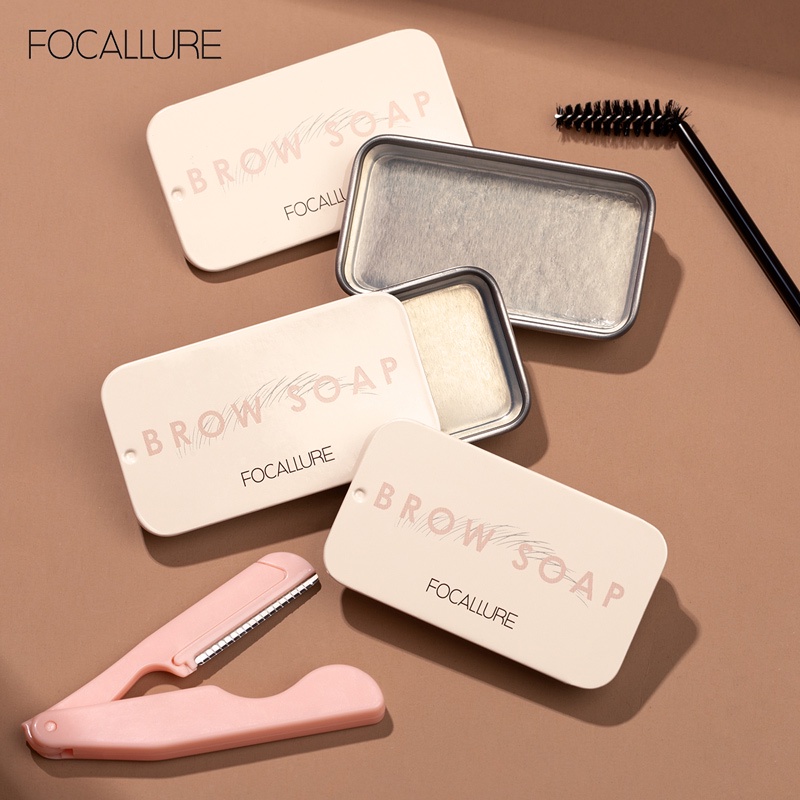 [ORI BPOM] FOCALLURE 3D Eyebrow Gel tahan air EyeBrow Soap | Focallure Brow Styling Soap Focallure Eyebrow Soap Focallure Pomade Alis Focallure Eyebrow Pomade Focallure Eyebrow | FA182