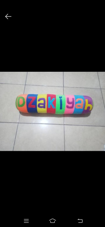 Guling Nama Velboa Murah 60cm