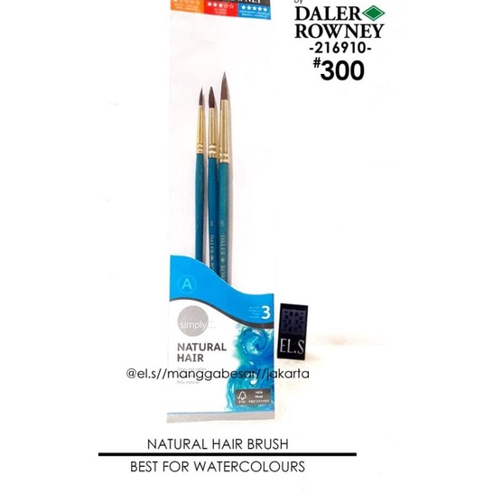 

Daler Rowney Simply Brush Set 300 Hair