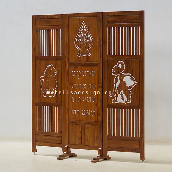 Jual Murah Partisi Pembatas Ruangan Minimalis Jati Jepara