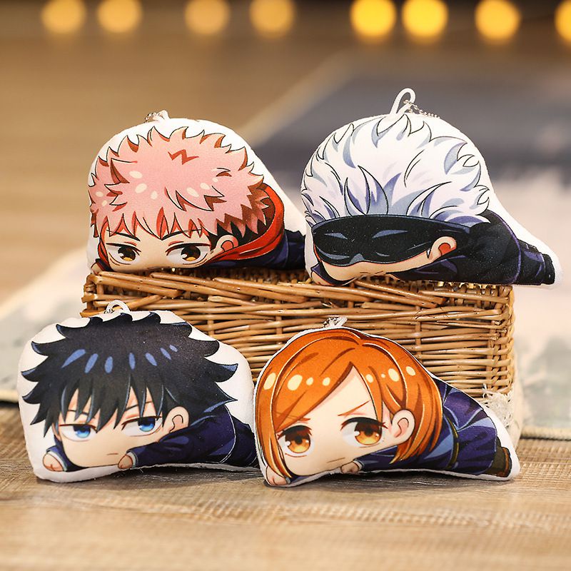 Jujutsu Cute Kaisen Anime Plushies Bantal Cushion Boneka Lembut Mainan Anak Hadiah