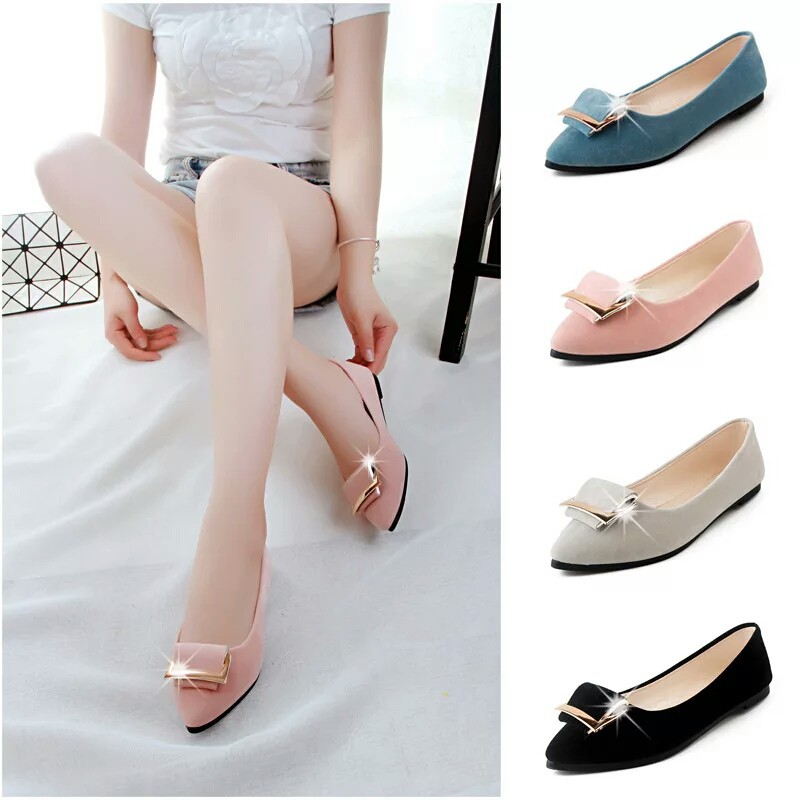 Sepatudari Karin Flatshoes wanita sepatu balet ring lidah KR-FS0050