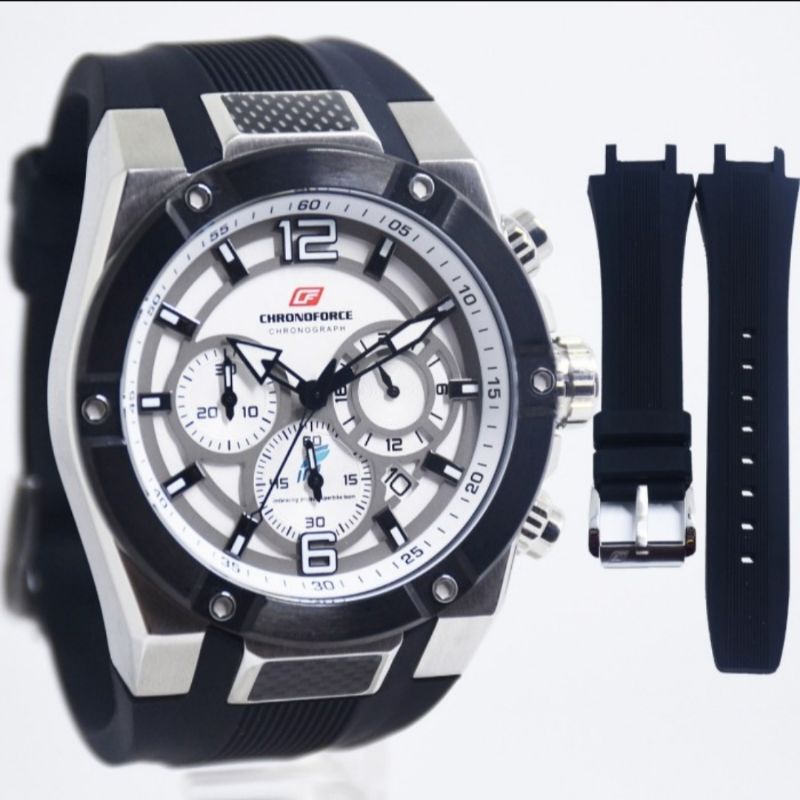 Jam tangan Chronoforce 5231 Tali karet free tali karet original pria