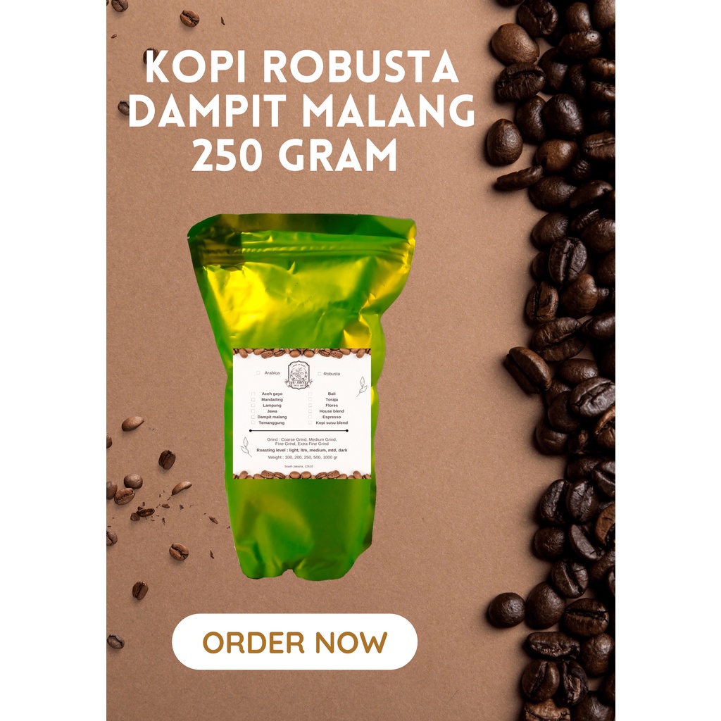 

KOPI ROBUSTA DAMPIT MALANG 250 GRAM