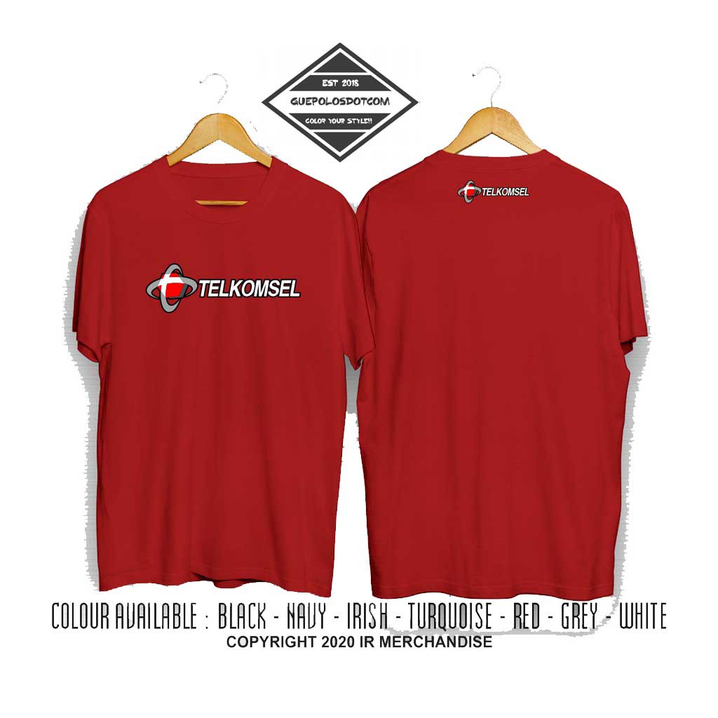 Kaos T-shirt Telkomse - Kaos telkomsel - Baju Telkomsel - Telkom indonesia BUMN MURAH -RADSHA CLOTH