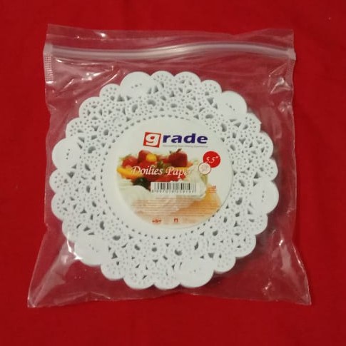 ADA PROMO!!! Kertas Doilies paper 5.5&quot; Tatakan Toples Kue Kering