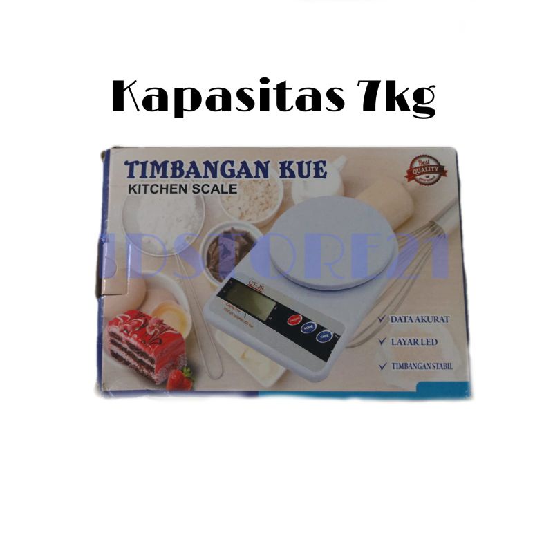 Timbangan Dapur Digital SF400 10KG / 7KG  Makanan Kitchen Scale Kue Gratis Baterai