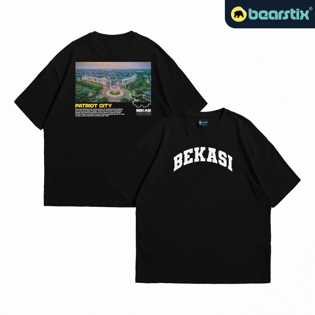 Kaos Oversize Bearstix - Baju Bekasi - Kaos Streetwear - Tshirt Patriot City