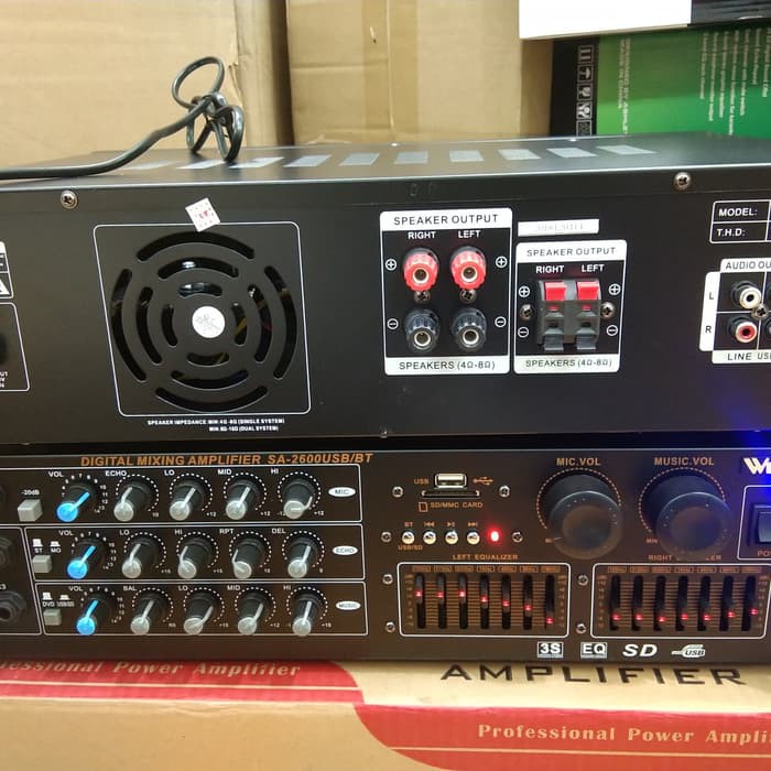 Ampli karaoke weston sa-2600 usb bluetooth bisa karaoke dari youtube