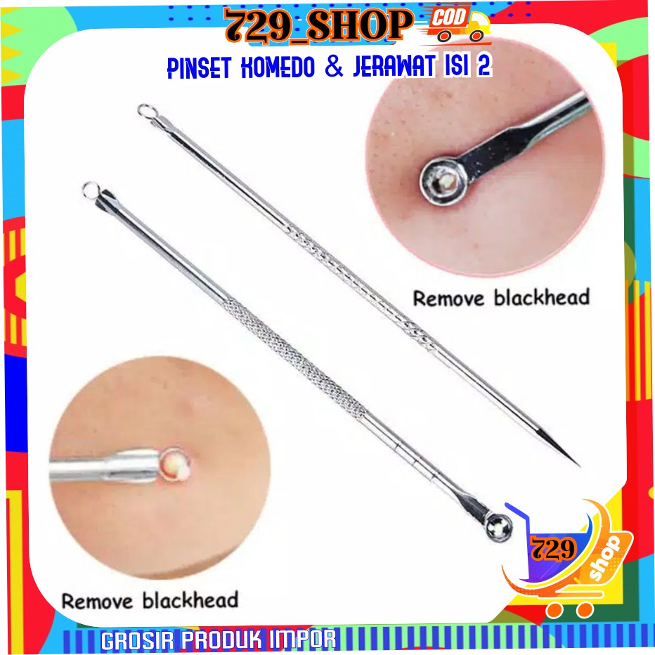 Pinset Komedo Jerawat / Alat Pembersih Jerawat Komedo Import Best Seller